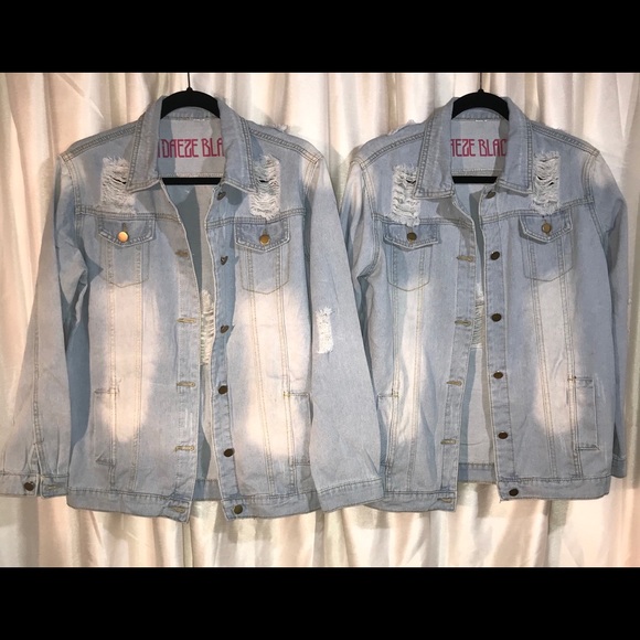 Stone Washed Ripped Design “Adaeze Black” Jacket - Picture 7 of 8